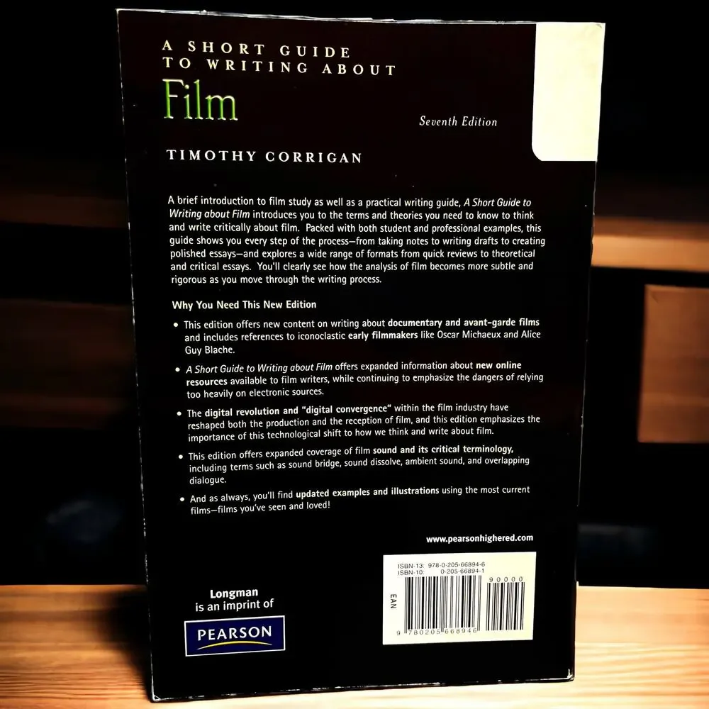 A Short Guide to Writing About Film 7th Edition Timothy Corrigan | 2010 Textbook